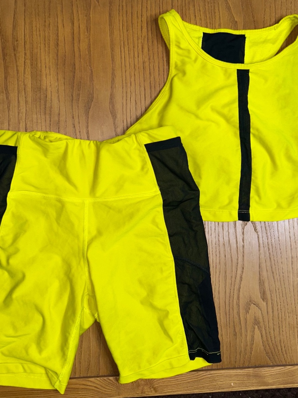 Neon Yellow Women's Workout Set from Sports Illustrated